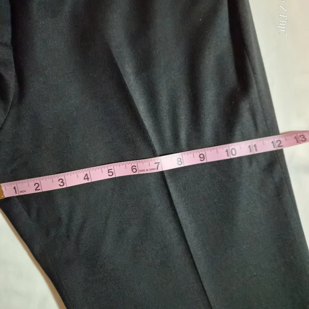 Talbots Windsor Italian Flannel Black Trousers Size 14P Petites - Picture 5 of 10